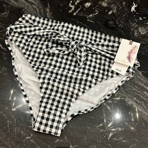 Jessica Simpson High Rise Bikini Bottom nwt